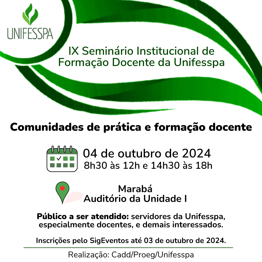 Cartaz IX Seminário Unifesspa 1020 x 1020 px 1